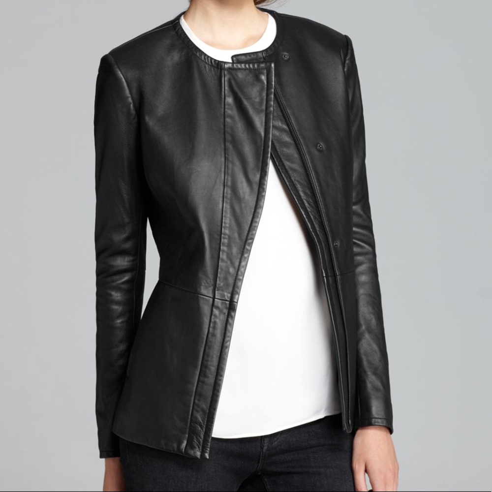 New with tags! Theory leather jacket / blazer